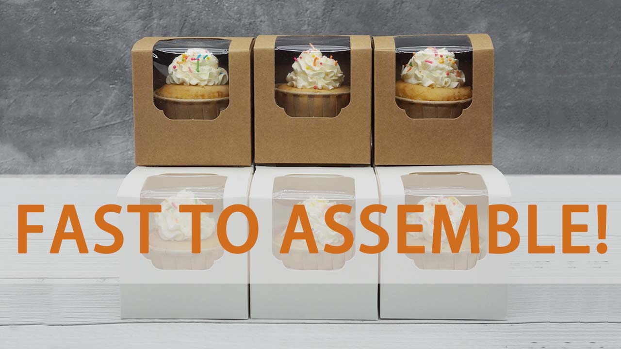 Jucoan Lot De 100 Boîtes à Cupcakes Individuelles En Papier