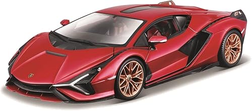 Bburago Lamborghini SIAN FKP 37 Super Car – Escala 1:24 – Increíblemente detallada réplica de vehículo coleccionable de fundición a presión