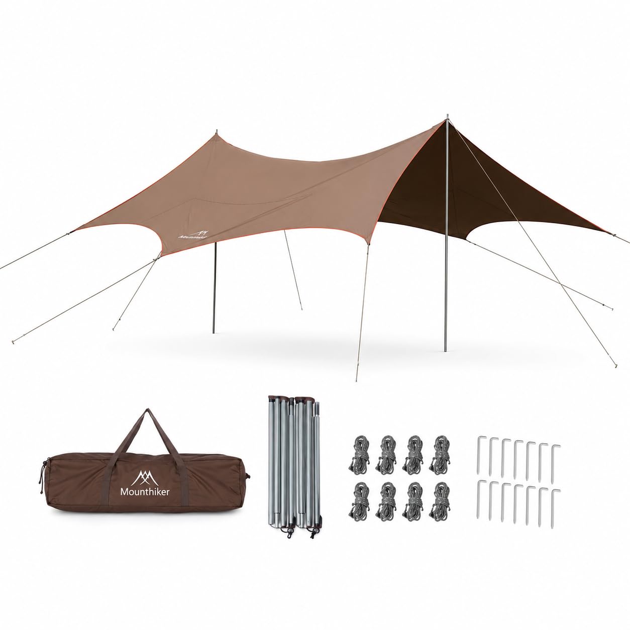 テント・タープ Old Mountain MKG Amazon | Mountainhiker 大型タープ 640×565cm シルバーコーティング