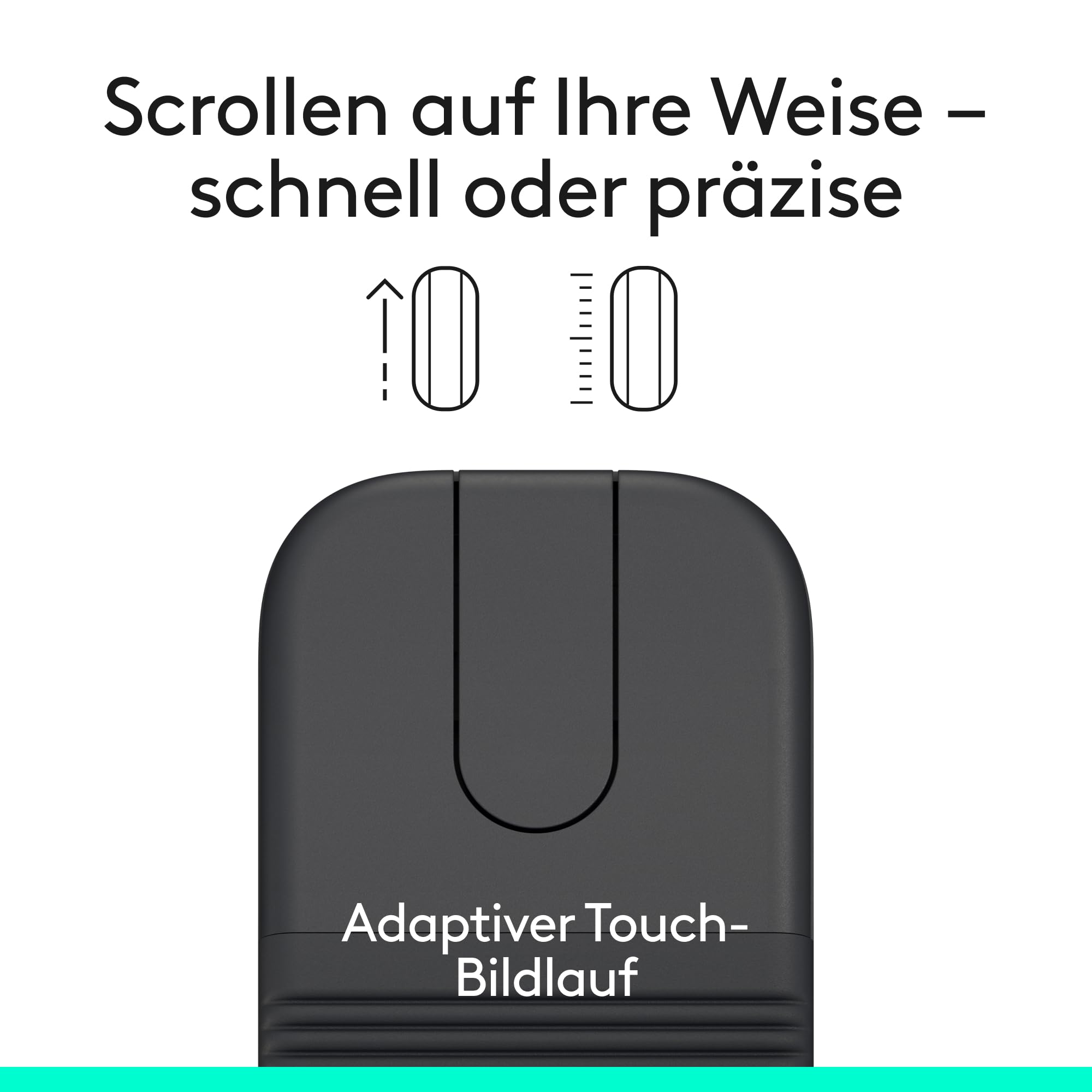 Logitech Mobi Fold for Business, Faltbare kabellose Maus mit Touch-Scroll, leisen Klicks, 4K DPI, Logi Bolt Empfänger, Bluetooth, Fast Pair, Works with Chromebook, PC, Mac - Graphit