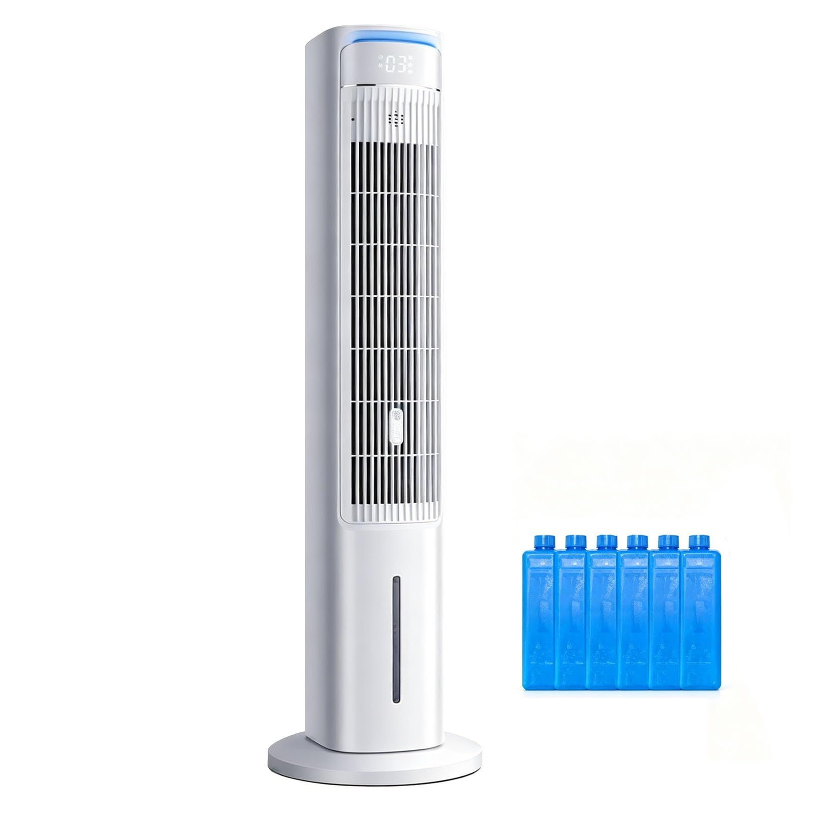 Evaporative Cooler, Touch Control, 60W, 12H Timer, Air Cooler for Room