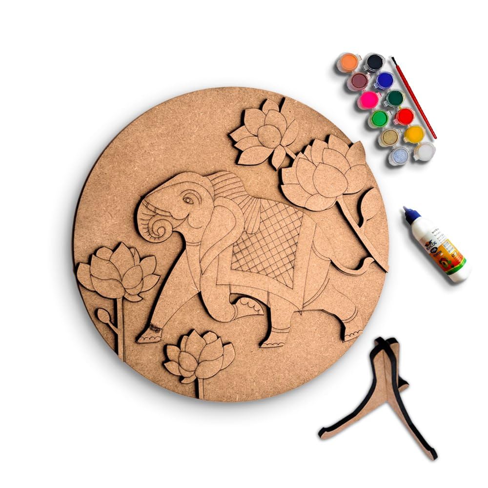 MK WALL ART DIYPichwai Elephant Wall Art Kit for Kids 5+