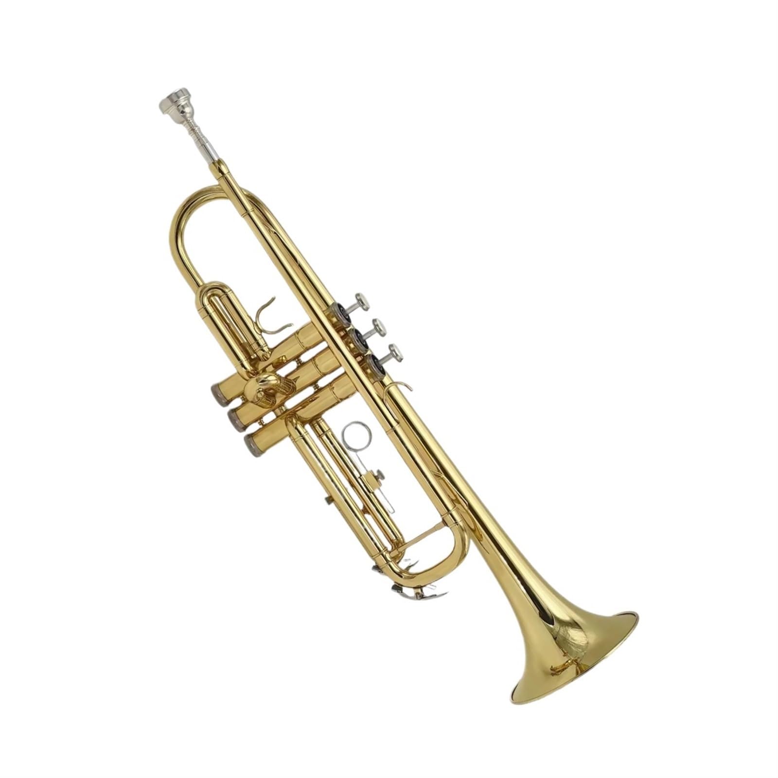 trąbka dla początkujących Bb Trąbka B Płaska Mosiężna Posrebrzana Profesjonalna Trąbka Instrumenty Muzyczne Ze Skórzanym Etui Instrument Dla Początkujących
