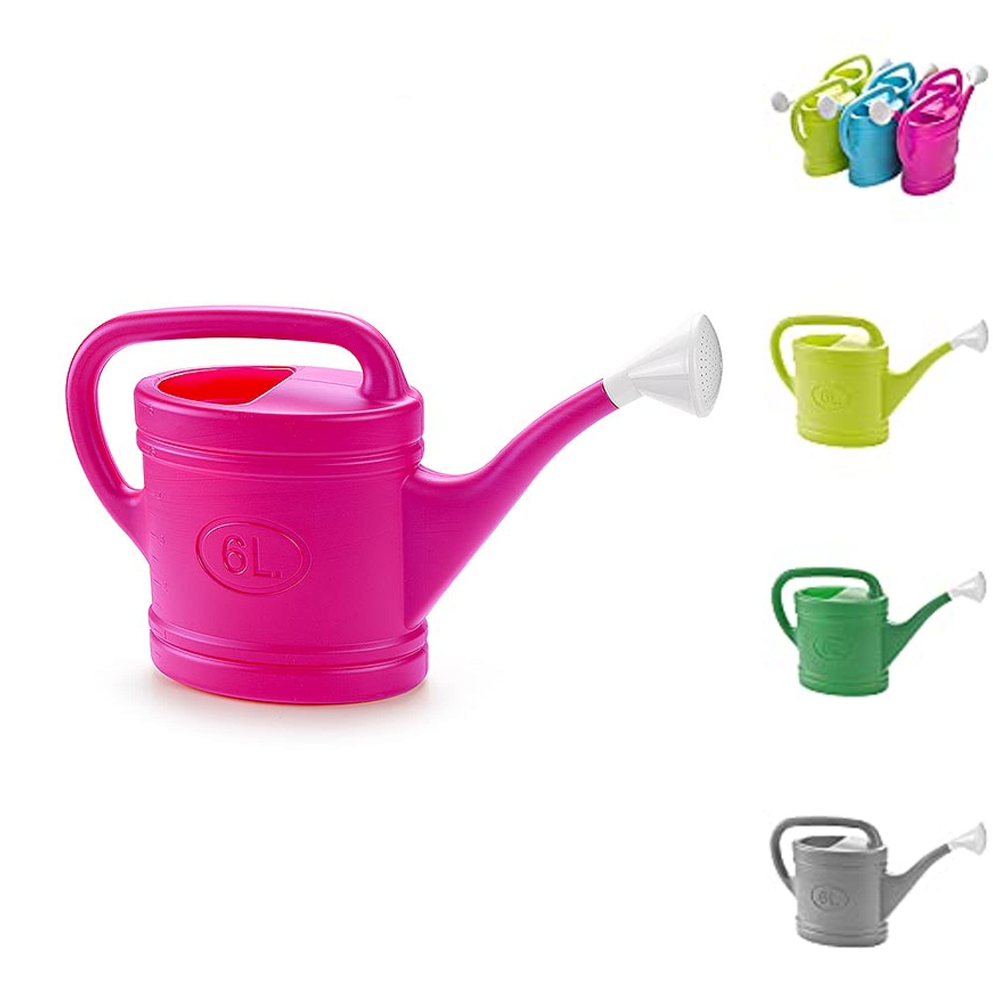 6L Watering Can with Long Spout for Indoor and Outdoor Plants Garden