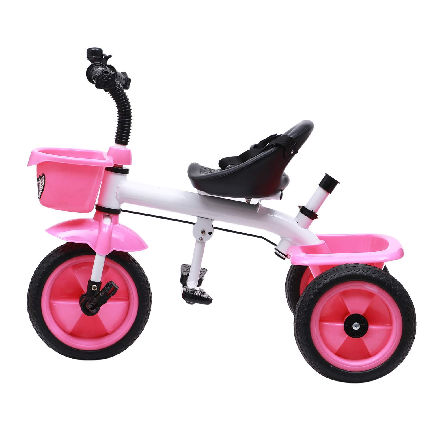 JoyRide Metal Tricycle with Parent Push Handle (Pink) 3