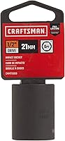 Vista 2 de CRAFTSMAN Llave de vaso de impacto poco profunda, métrica, 1/2 pulgada de transmisión, 21 mm (CMMT15868)