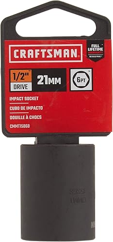 Miniatura 2 de CRAFTSMAN Llave de vaso de impacto poco profunda, métrica, 12 pulgada de transmisión, 21 mm (CMMT15868)