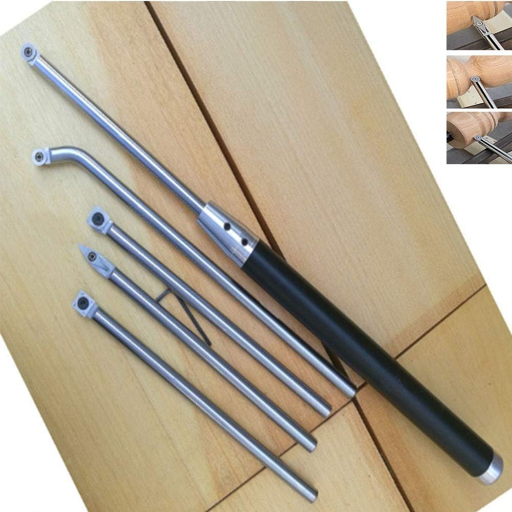 旋盤工具セット、硬質合金鋼パーティングツール、交換可能な木材旋盤仕上げツール、木工愛好家または大工のための木材旋盤工具