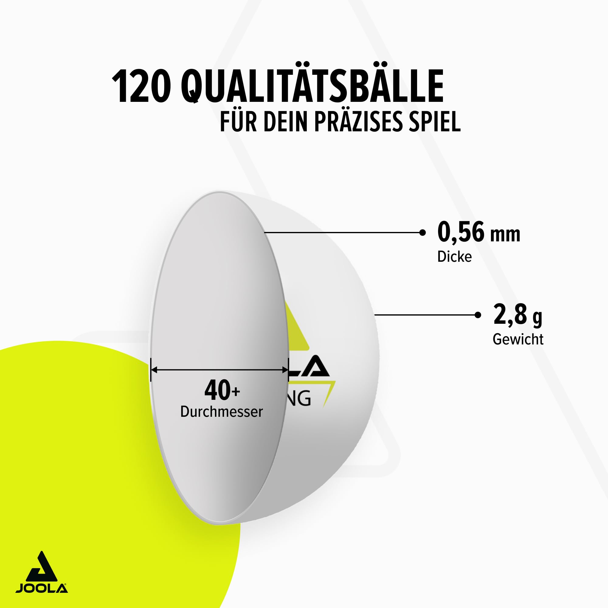 JOOLA Training SH 40 Ball 120er Karton