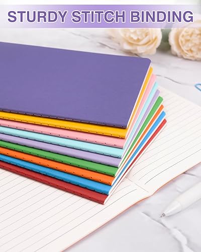 Miniatura 5 de Dynta A5 Journals 45pcs 15 Colors Lined Notebooks Bulk College Ruled 5.5 x 8.3 Inches for Class or Conference, 30 Sheets60 Pages