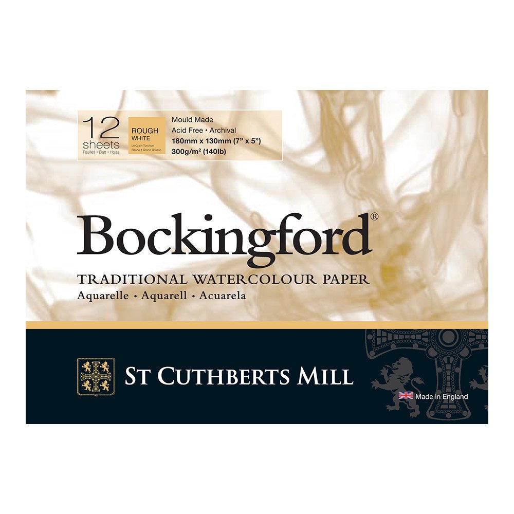 Bockingford Beige Glued Pad 300Gsm 7" X 5" (180 X 130Mm) Rough