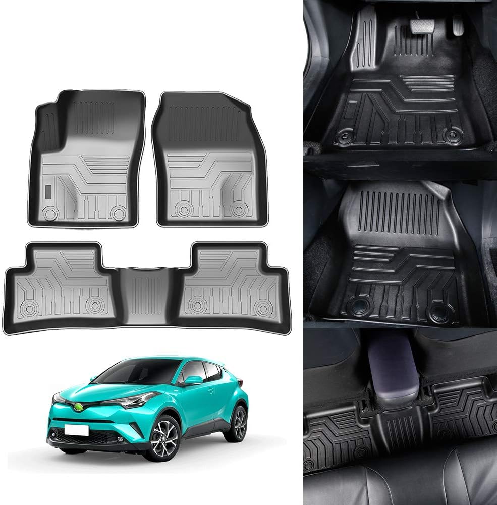 Amazon.com: KUST Floor Mats for Toyota C-HR 2018-2023, Custom Fit CHR ...