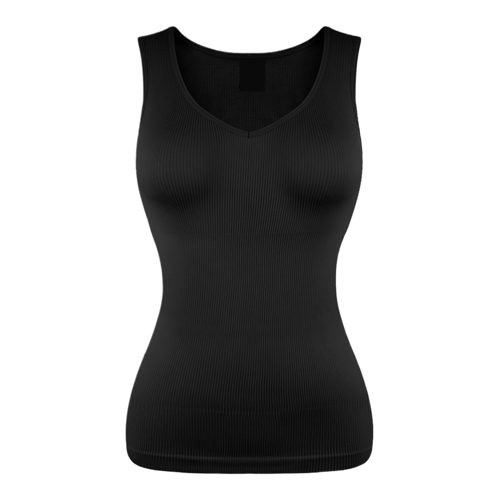 LYGXWJFC Fajas Moldeadoras con Cuello en V para Mujer, Camisola con Control de Barriga, Ropa Interior Adelgazante S-3XL