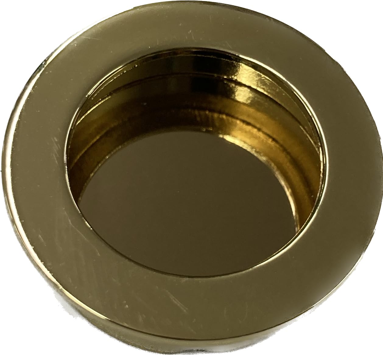 Maniglia Per Porta Scorrevole In Ottone Lucido 125x40 Mm - Per Mobili E Armadi