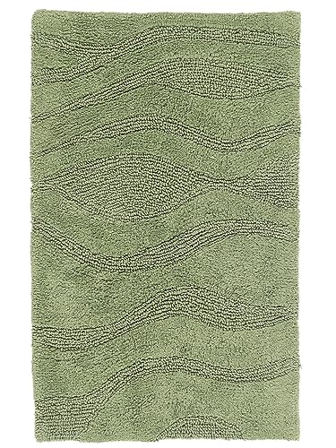 RugVista Badematte Breeze, 80 x 50 cm, Rechteckig, Mittelflor, Anti-Rutsch, Moderner Badteppich,...