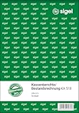 SIGEL KA518 Kassenbericht / Bestandsrechnung A5, 50 Blatt, aus nachhaltigem Papier