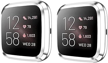 Amazon.com: CAVN 2 Packs Case Compatible With Fitbit Versa 2 Screen Protector, Full Coverage...