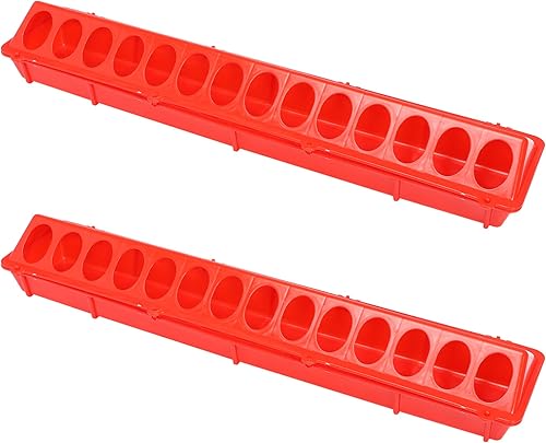 Alimentadores de pollo con tapa abatible de plástico, bandeja de alimentación para aves de corral, comedero pequeño para aves de corral, 2 uds disponible en Yaxa Guatemala