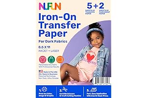 NuFun Activities Iron-On Transfer Paper: Print & Press Designs on Dark Fabrics