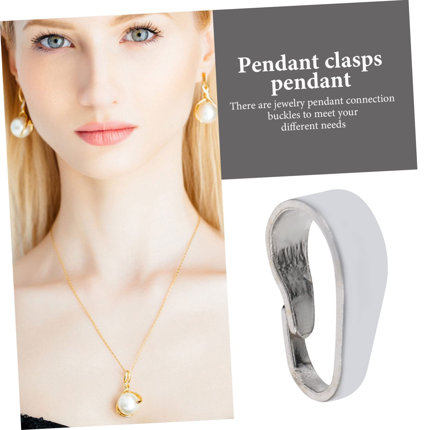 Tofficu 4 Juegos Hebilla Colgante Collar Más Cerca Corchete Anillos Accesorios Manualidades Joyas Plata Conector De Cadena De Cierres Gancho De Seguridad Silver 10 Uds * 4