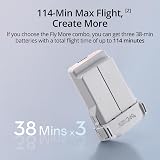 Bundle DJI Mini 3 Fly More (DJI RC) – Mini drone caméra léger et pliable avec vidéo 4K HDR, temps de vol de 38 minutes, Prise verticale réelle et fonctions intelligentes. - 5
