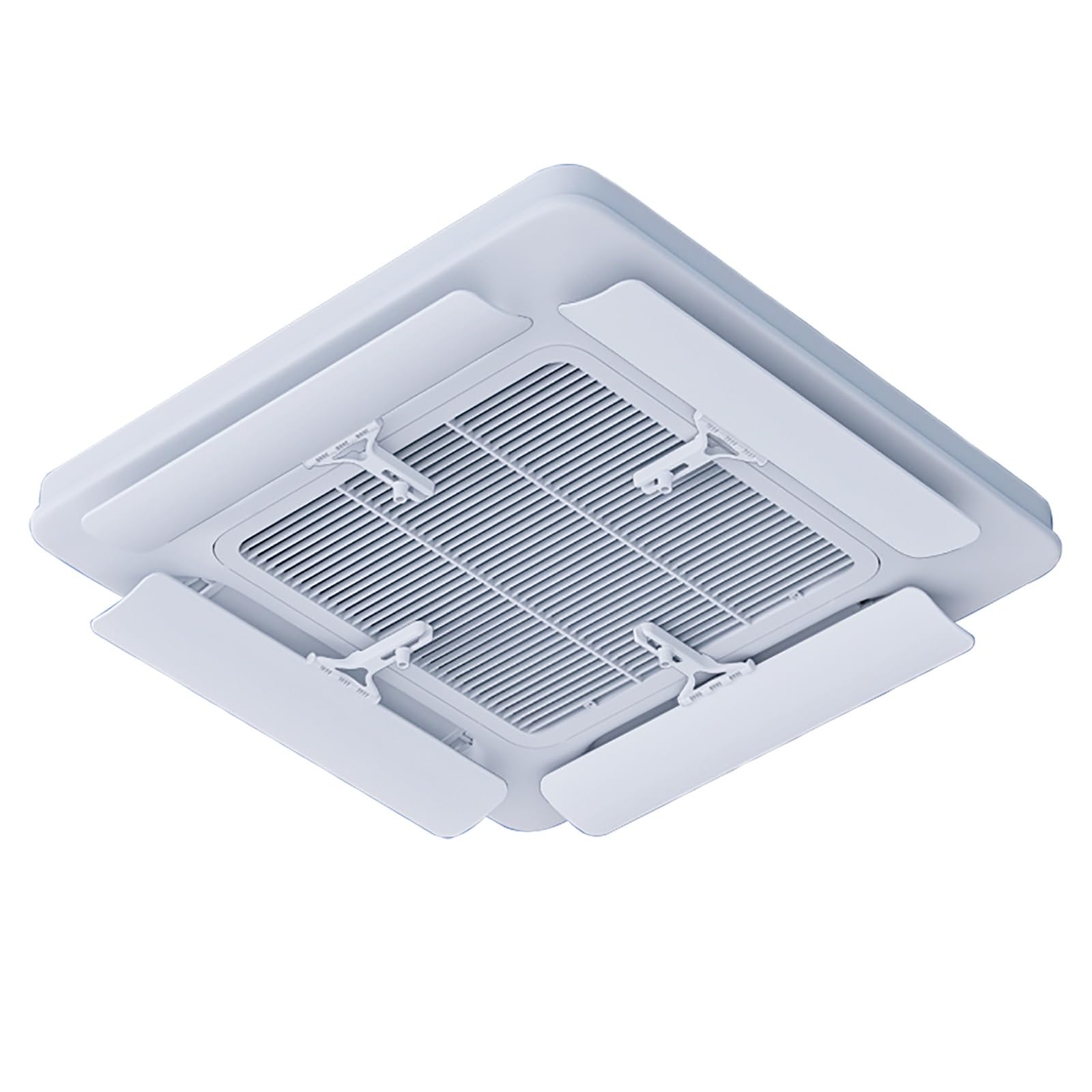 Deflettore Aria Condizionata per Bocchette Regolabile Deflettore Condizionatore da Soffitto per Condizionatore d'Aria Centralizzato, Set da 4 Pezzi