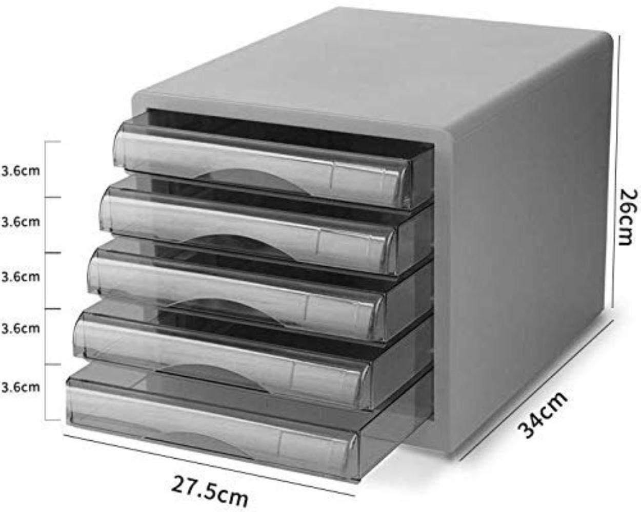 Armadio File/Rack, 5 ° Piano Desktop Plastic Depost Box Family Office Cabinet Desktop Archive Archive Manager,C.