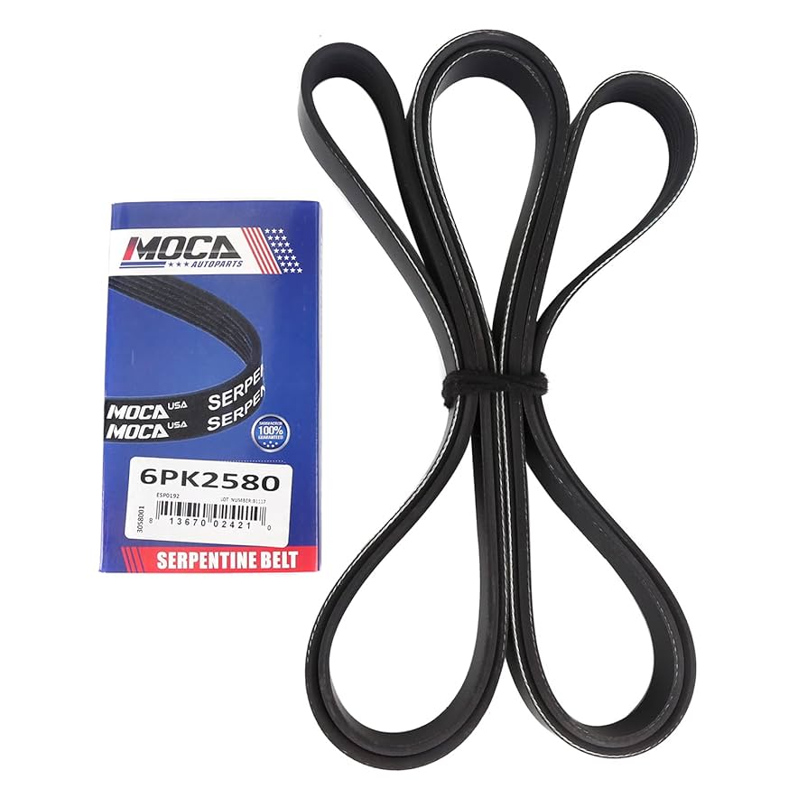 Amazon.com: MOCA 6PK2580 EPDM Serpentine Belt Compatible