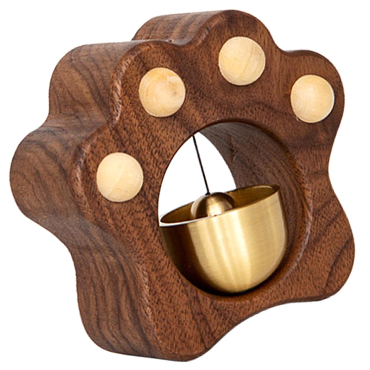 Carillon de porte patte de chat en bois noble et métal acoustique