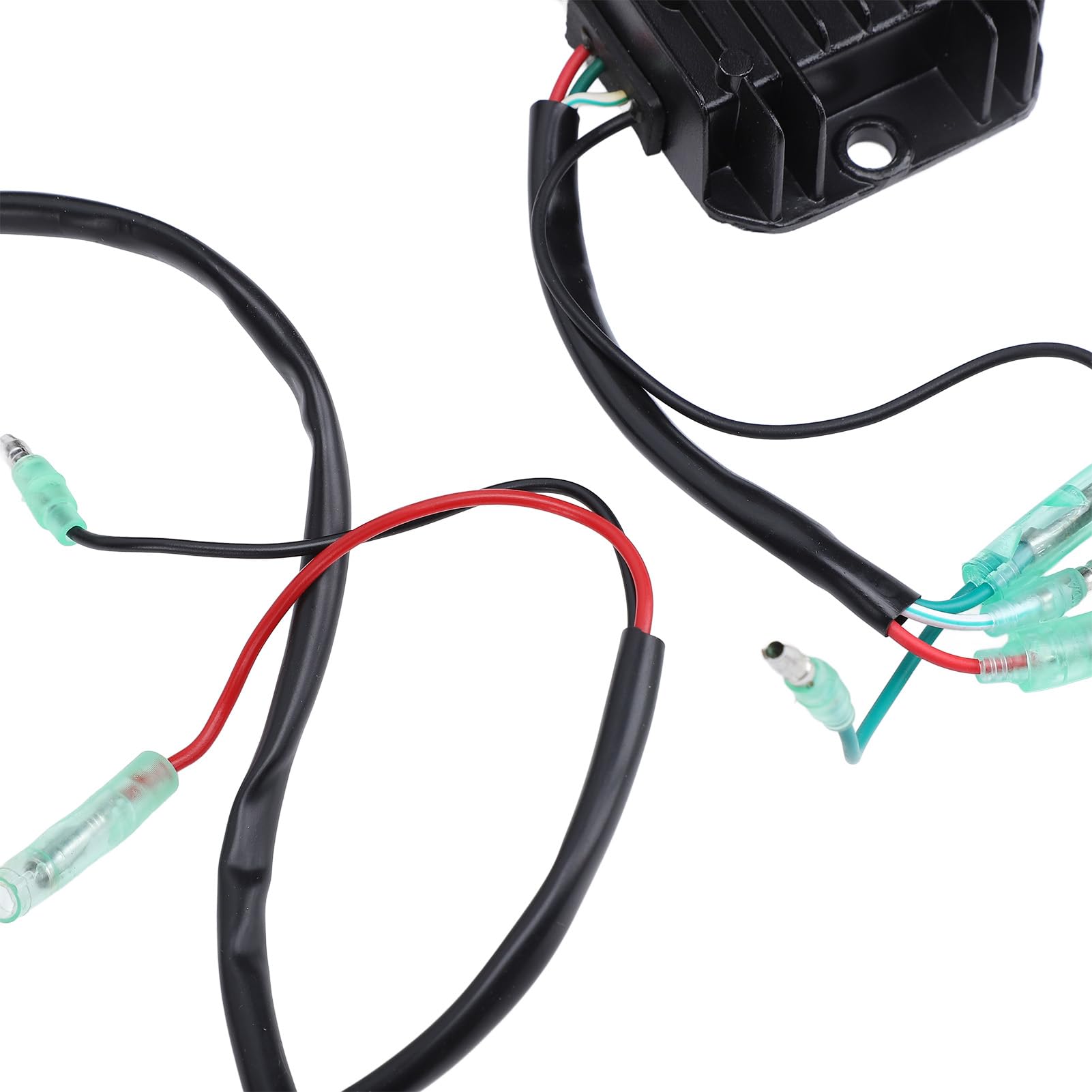 aqxreight Kit di Avviamento Motore Fuoribordo per Motore a 4 Tempi Avviamento Elettrico in Alluminio con, relè e Cavo di Alimentazione Sostituzione di Grado Marino per gli Appassionati di