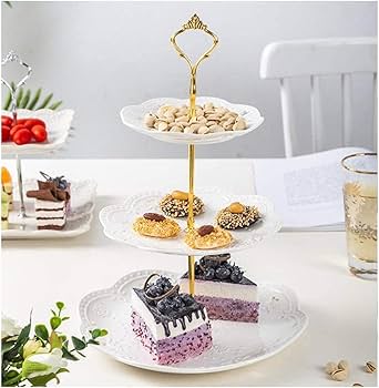 Amazon｜ケーキスタンドキッチントレイ デザートプレート アフタヌーン