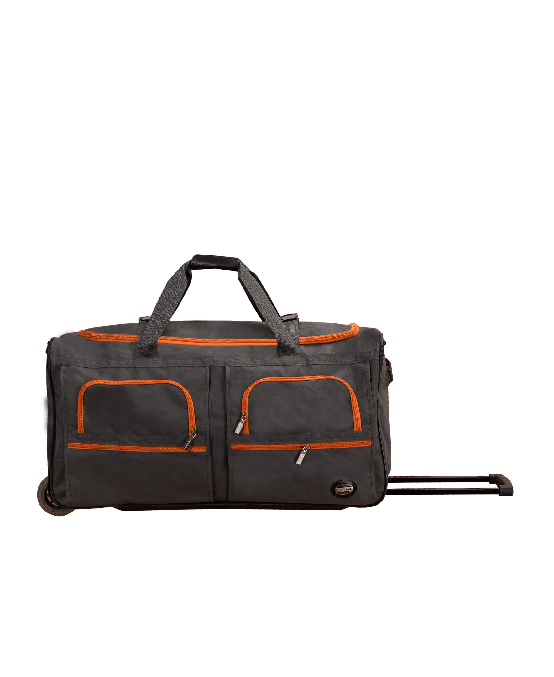Rockland Rolling Duffel Bag, Black, 22'