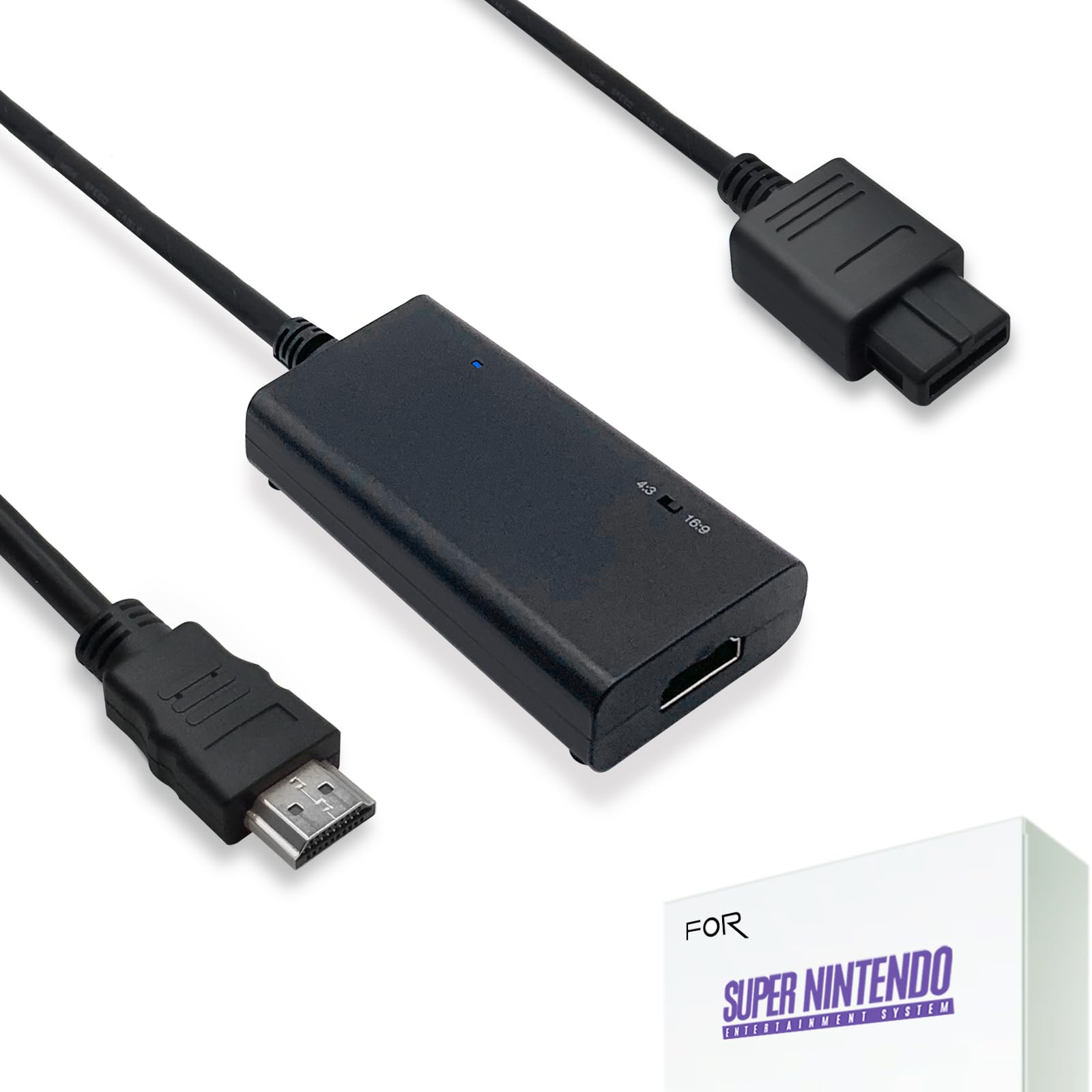 Sponsored Ad - LEVELHIKE HDMI Cable for Super Nintendo SNES, Super Famicom SFC Console - SNES to HDMI Adapter with True RGB Signal Output (100% Improved Video Quality), HD Converter with 4:3/16:9 Switch