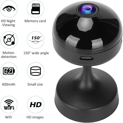 Miniatura 2 de Dpofirs Cámara de seguridad inalámbrica HD 720P, cámara recargable para exteriores con detección de movimiento PIR, reconocimiento humano AI, noche