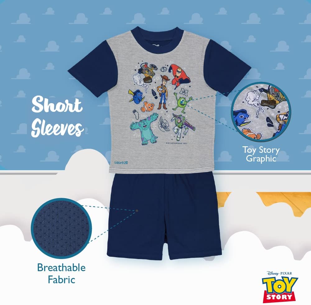 Disney Boys' Pixar Lightyear | Toys Story 4 3-Piece Loose-Fit Pajamas Set, Soft & Cute for Kids - Image 4