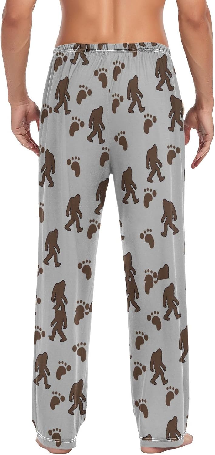 JUDIAN 80s 90s Men's Pajama Bottoms Soft Sleep Pant with Pockets Sleep Pj Lounge Pants for Men - Image 2