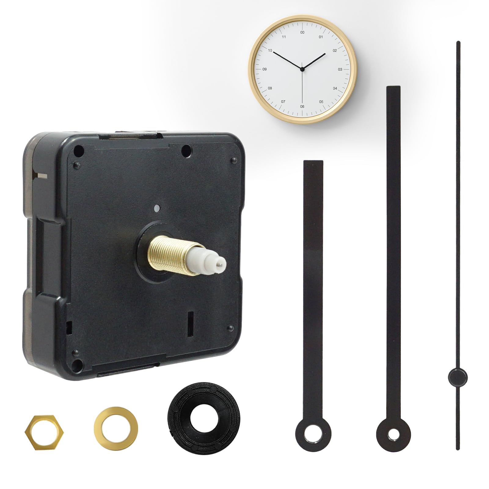 Movimento Orologio Al Quarzo Silenzioso - Meccanismo Sostituzione Per Orologi Da Parete - Foto 4