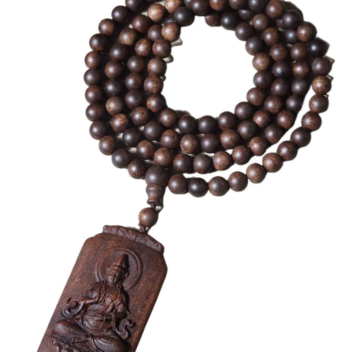 Ciondolo per auto Agarwood, 8 mm, braccialetto color miele dolce dal Vietnam