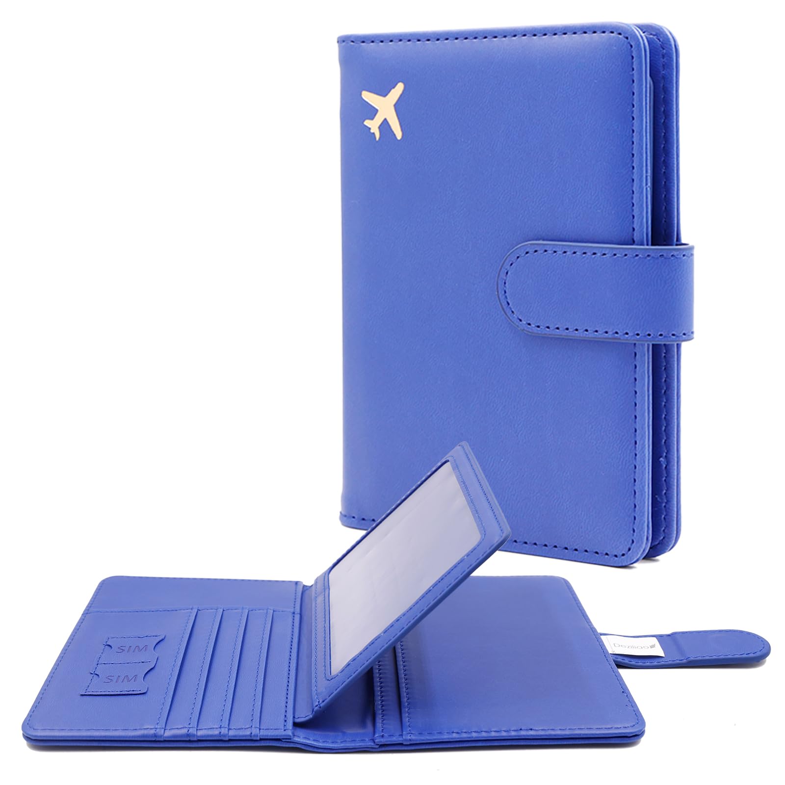 Deziliao Passport Holder for Women and Men, Passport Holder Card Slots, RFID Blocking Passport Wallet, Travel Essentials Cute Passport Cover Passport