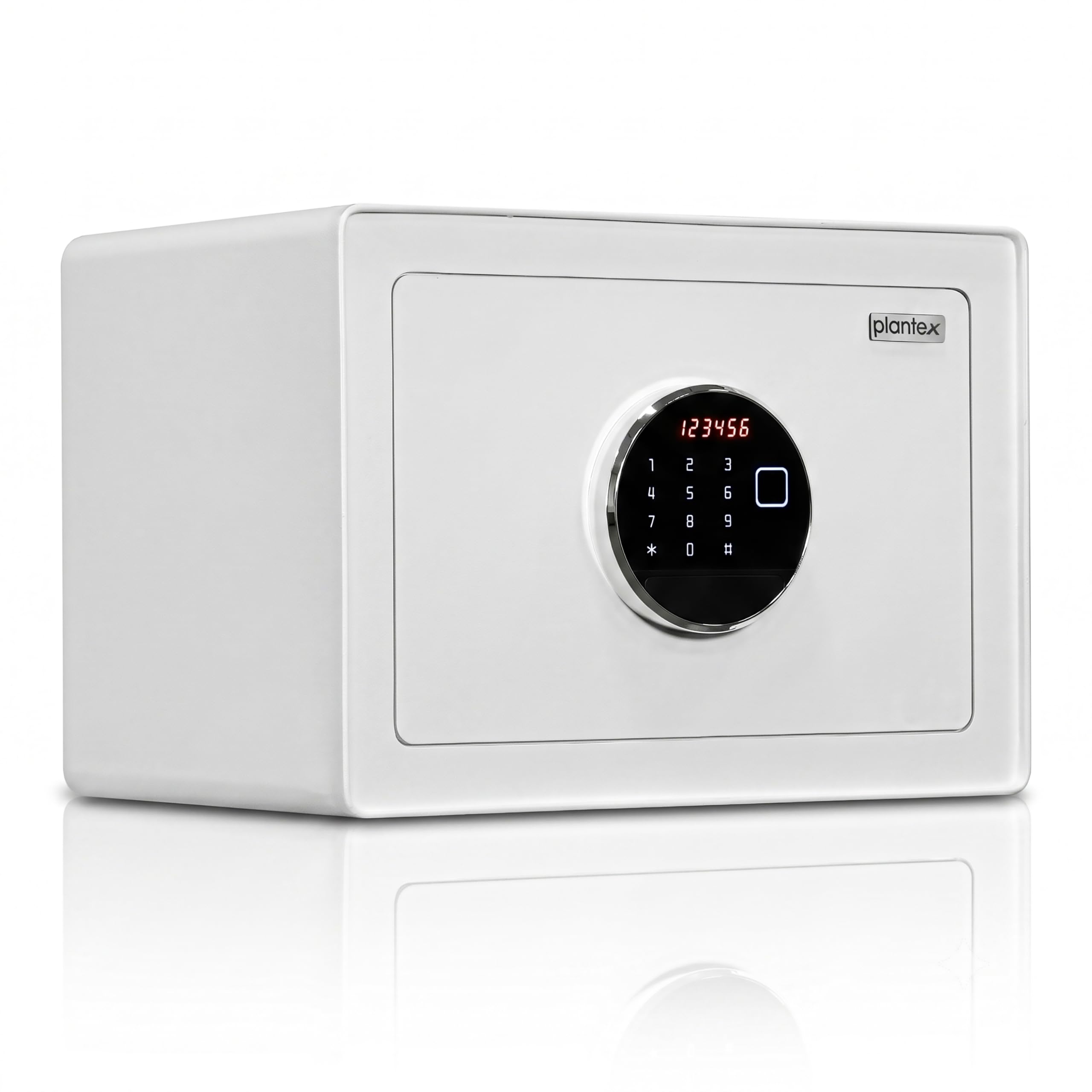 Plantex Digital Safe Locker For Home/23 Litre Safety Locker Box with Biometric Touchscreen Display & Dual Code Access Master & User/LED Light/Emergency Key/2 Years Warranty By Plantex - (White) discount deal