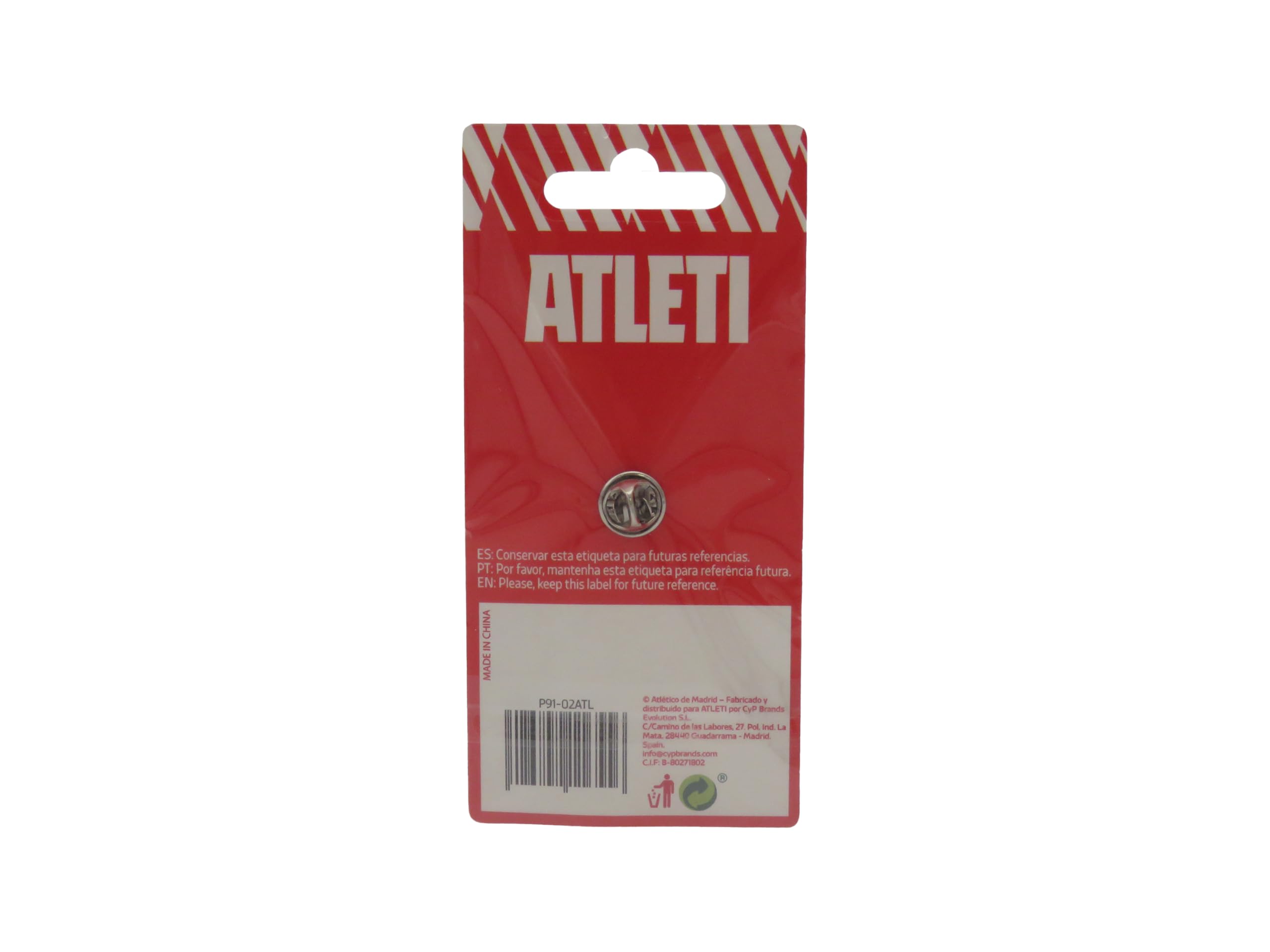 Atlético de Madrid Pin Escudo Bronce Producto Oficial