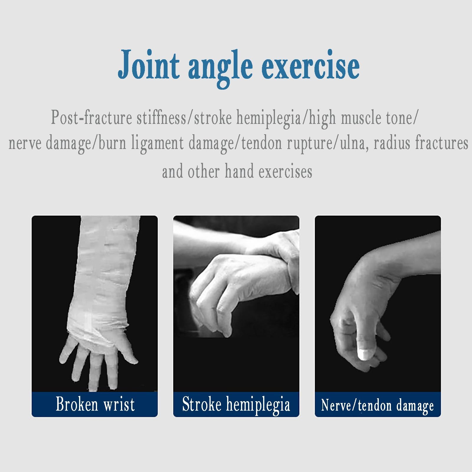 HZFAIGLL Wrist Joint Rehabilitation Training Device, Wrist Full-Angle Trainer, Adjustable from -90° to 90°, Palmar Flexion/dorsiflexion Exercise, for Wrist Fractures, Function Recovery