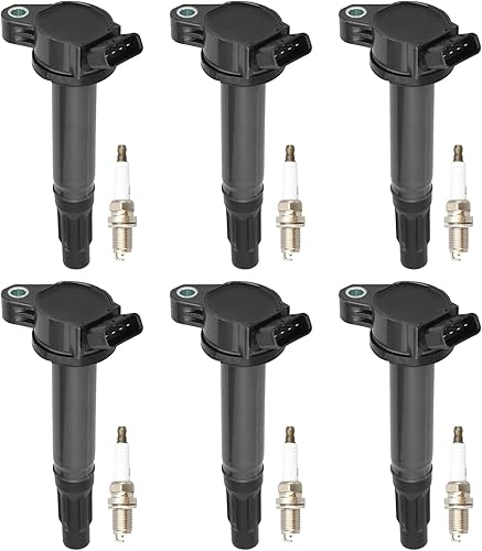 DRIVESTAR Paquete de bobinas de encendido bujía iridio 2013-2018 para Toyota Avalon, 2007-2017 para Toyota Camry, 2006-2015 para Lexus IS250,