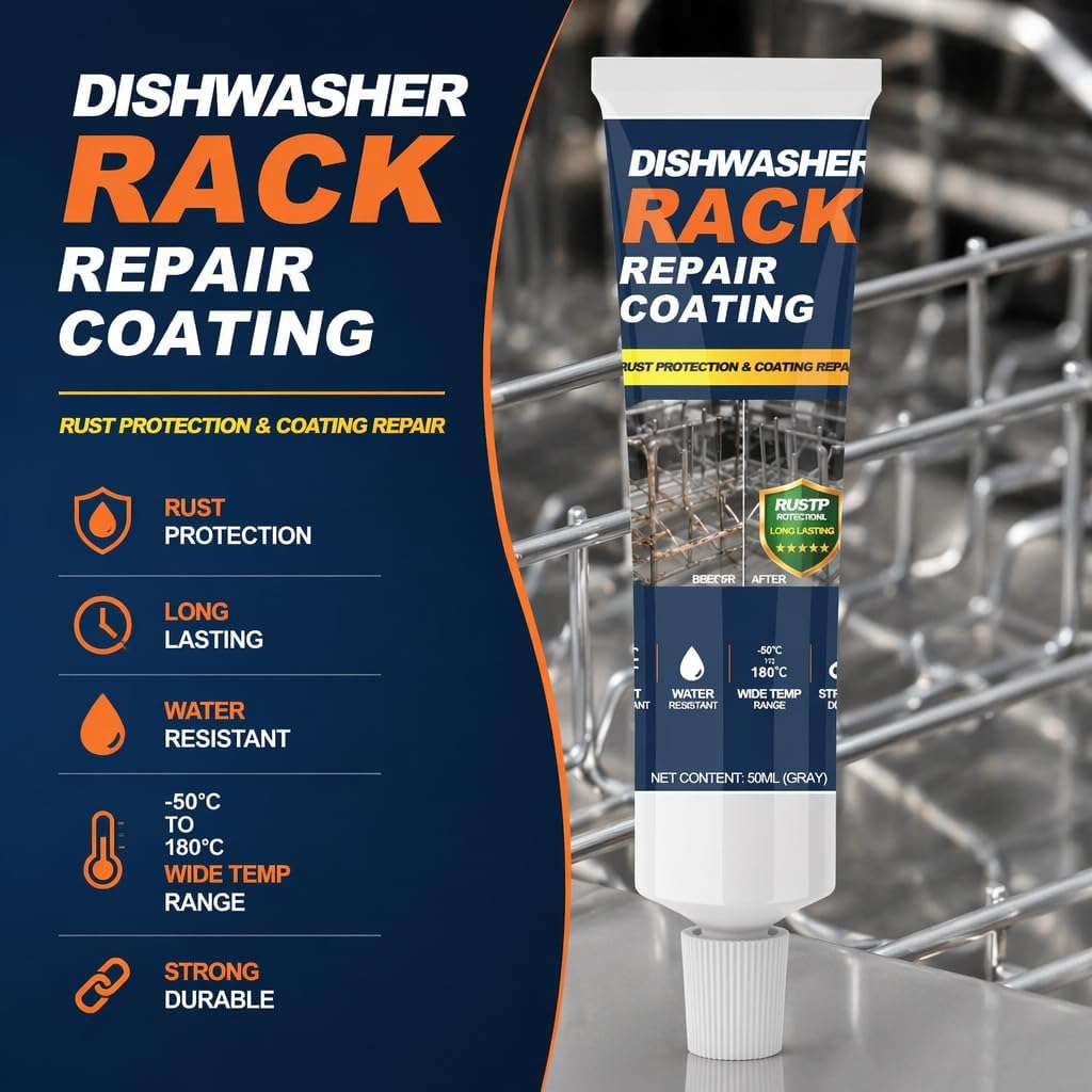 Dishwasher Rack Repair Kit, Rust Protection Coating, 50ml