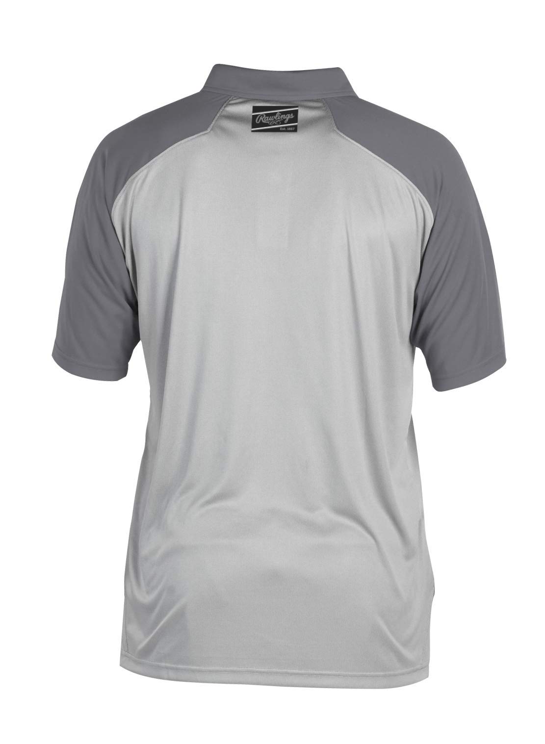 Rawlings Men's Standard Colorsync Polo, Grey/Graphite, Small