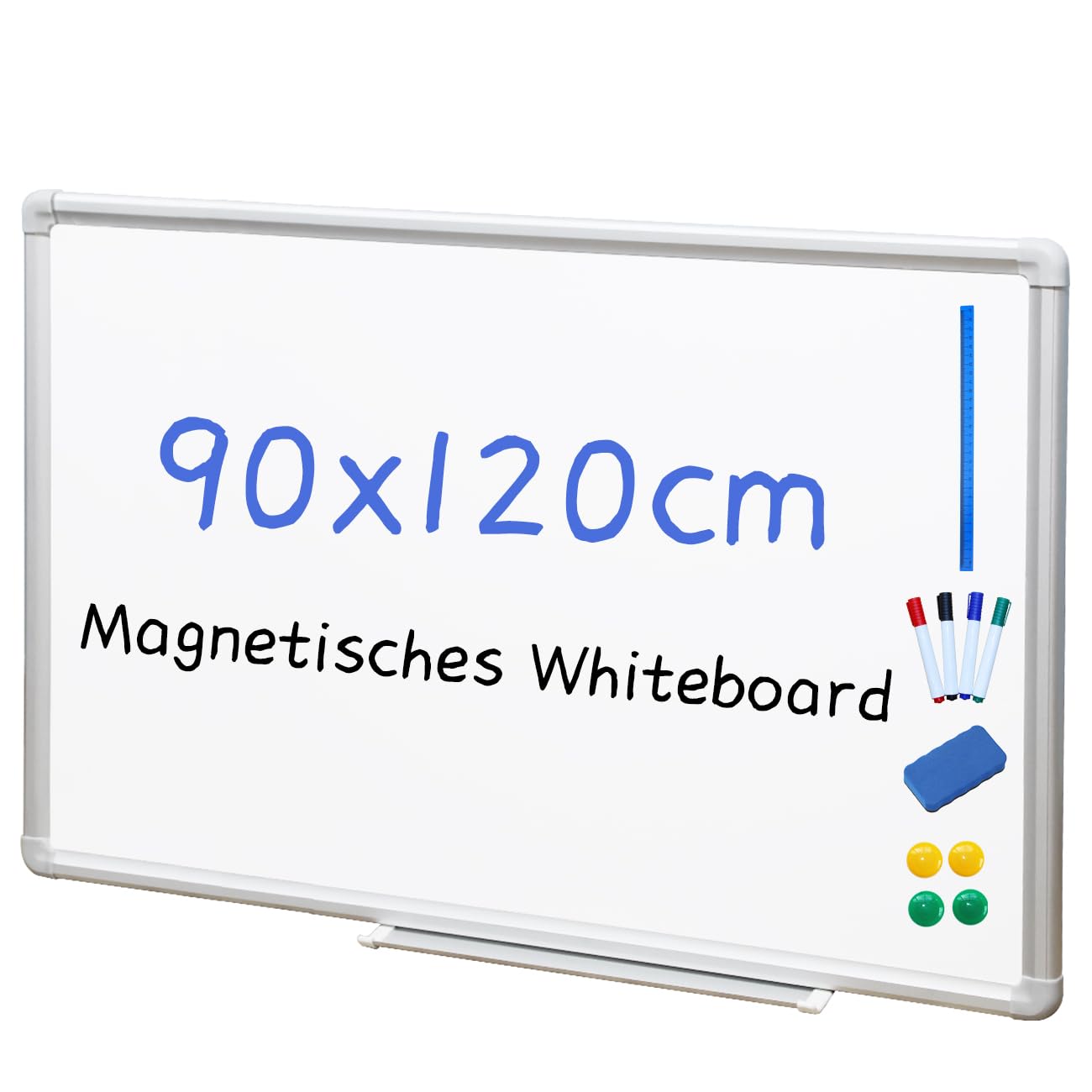 DEVELOP Magnetisches Whiteboard 60x90 cm mit Aluminiumrahmen