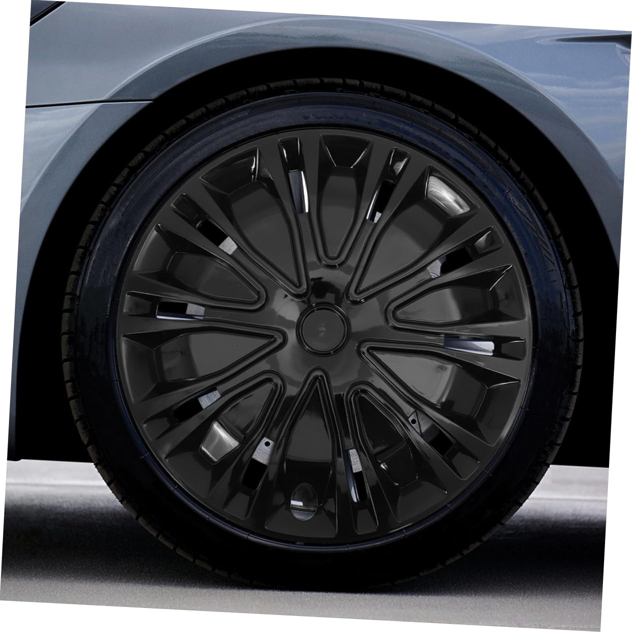 Cache-moyeux Automobiles 15 Pouces en PP Noir, Protection et Pose Facile