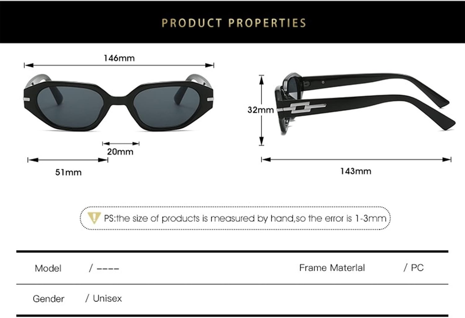 Sunglasses Sunglasses Small Frame Street Party Vintage for Men Women