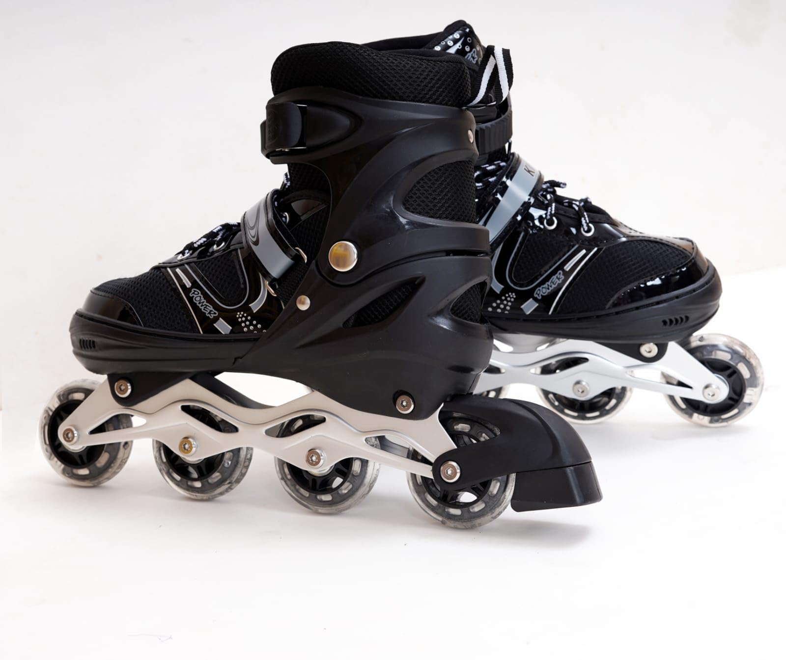 HENISH Inline Skates with PU Flashing Light Wheel for 8 to 16 Year Kid | Aluminum Body Adjustable Skates Set for Boys Kids and Girls (Multi Color) Design - 4