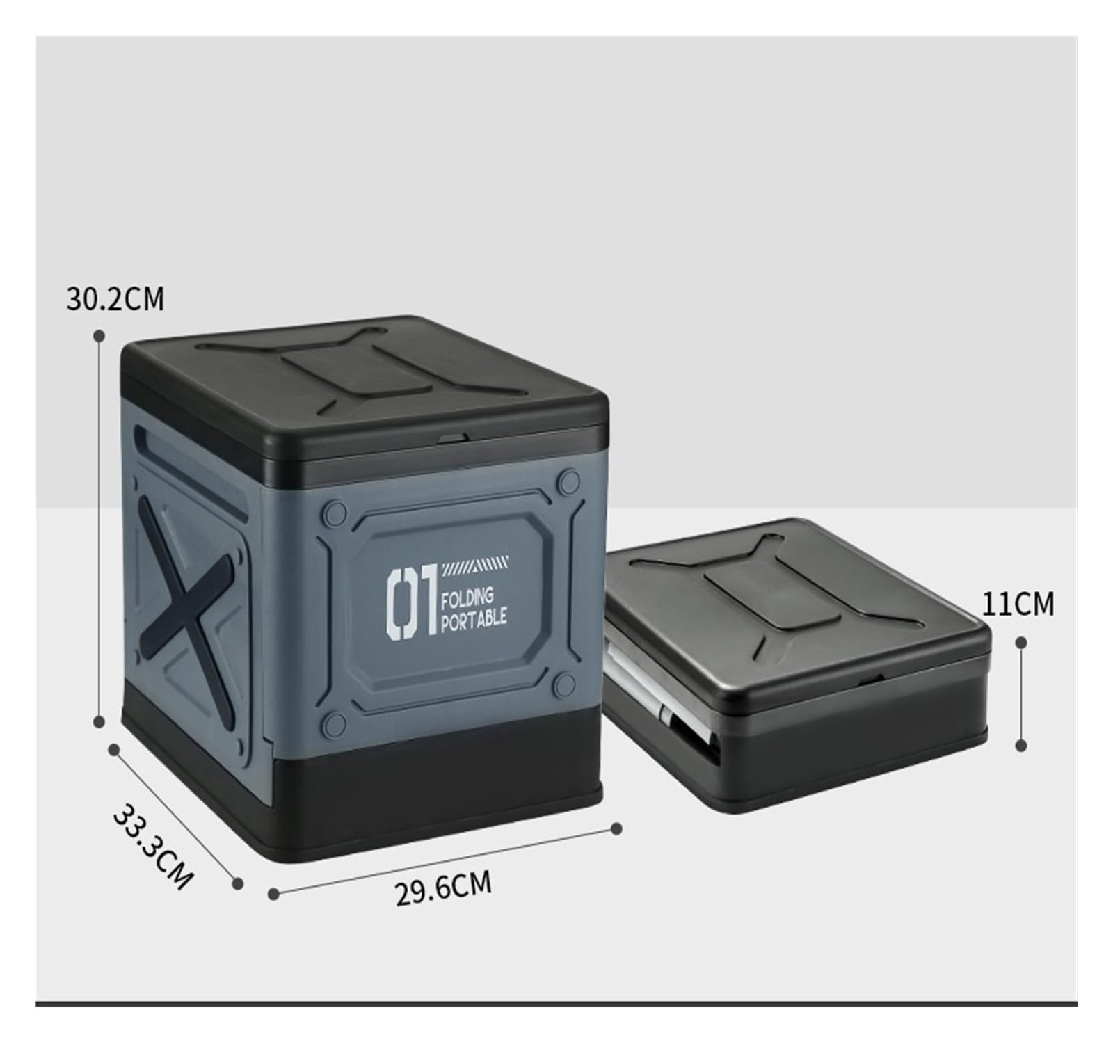Inodoro Plegable Inodoro portátil Plegable for Exteriores, de plástico, antiolores, Ideal for Viajes en Coche, emergencias y Viajes por Carretera.